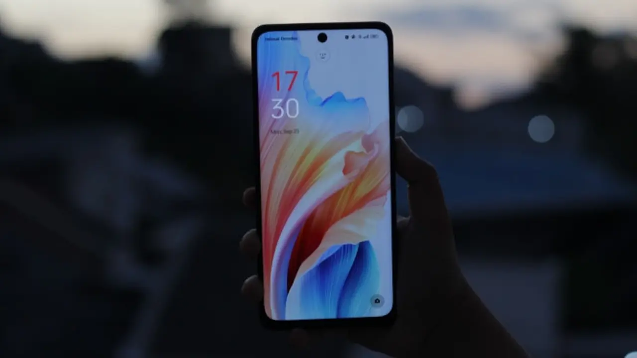 Memegang Hp Oppo A58