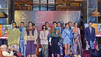 Jumpa pers dan fashion show soft launch Indonesia Fashion Week (IFW) 2020 di Sofia at the Gunawarman, Kebayoran Baru, Jakarta Selatan, 9 Oktober 2019. (Liputan6.com/Asnida Riani)