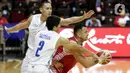 Pebasket Indonesia, Kaleb Ramot, saat melawan Thailand pada SEA Games 2019 di Mall Of Asia Arena, Manila, Filipina, Rabu (4/12/2019). Indonesia kalah 76-98 dari Thailand. (Bola.com/M Iqbal Ichsan)