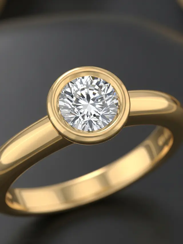 Model Cincin Emas buat Tunangan (Image By Gemini AI)