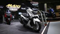 Deretan sepeda motor Yamaha Maxi hadir di acara Indonesia Motorcycle Show (IMOS) 2018. (Herdi Muhardi)