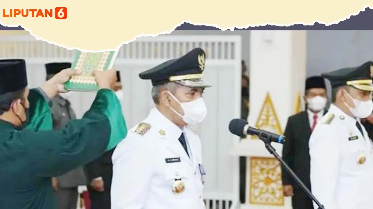 Banner Infografis Perwira Aktif TNI-Polri Jadi Penjabat Kepala Daerah. (Liputan6.com/Trieyasni)