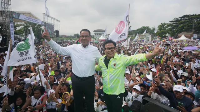 Anies Baswedan dan Muhaimin Iskandar atau Cak Imin (AMIN)
