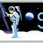 Google Doodle Merayakan 50 Tahun Pendaratan di Bulan Hari Ini
