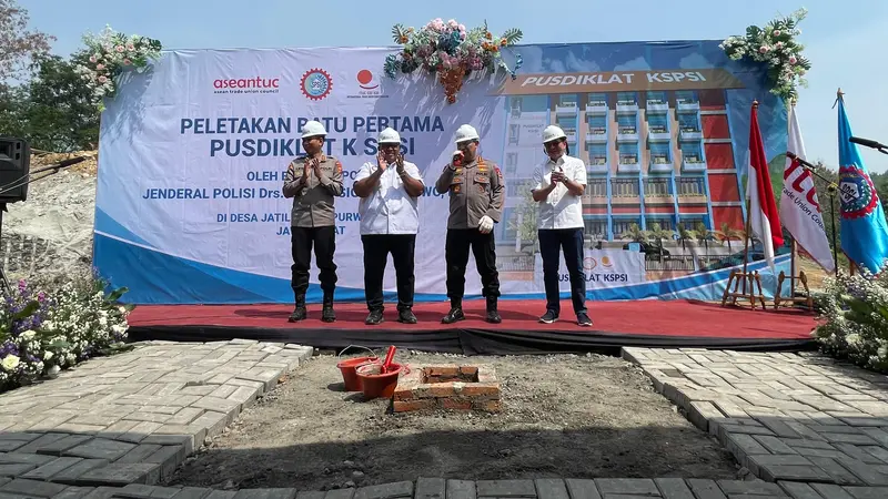 Pembangunan Pusat Pendidikan dan Pelatihan (Pusdiklat) Konfederasi Serikat Pekerja Seluruh Indonesia (KSPSI) di Kawasan Jatiluhur Purwakarta, Jawa Barat telah dimulai.