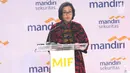 Menkeu Sri Mulyani Indrawati saat memberi pemaparan dalam acara Mandiri Investment Forum (MIF) di Jakarta, Rabu (7/2). Acara ini mengusung tema "Reform and Growth in The Political Years". (Liputan6.com/Angga Yuniar)