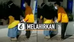Media sosial dihebohkan dengan seorang ibu yang melahirkan di samping ATM.