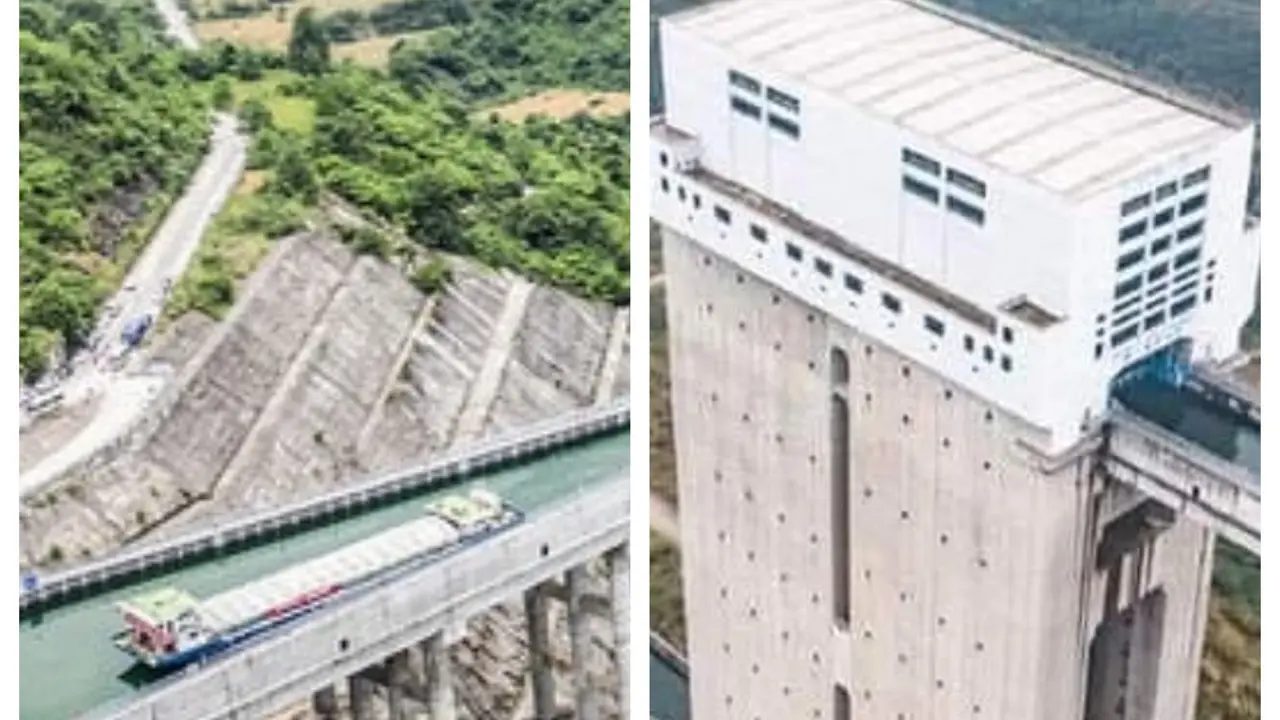 Metode Angkutan Kapal China Berbasis Lift Ini, Bikin Netizen Berdecak Kagum