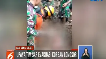 Proses Evakuasi Balita Korban Bencana Longsor di Gowa Berjalan Dramatis - Liputan 6 Siang