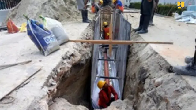 Jaringan Perpipaan Air Limbah di Pekanbaru, Riau. Dok Kementerian PUPR