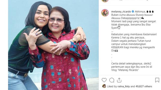 Melaney Ricardo - Elza Syarief (Foto Instagram/@melaney_ricardo)