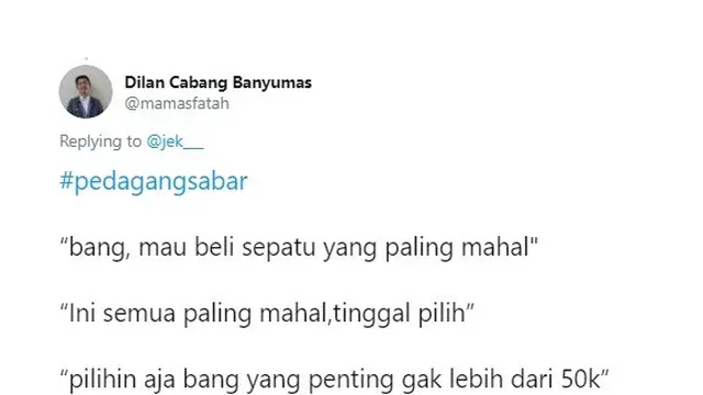 pedagang sabar