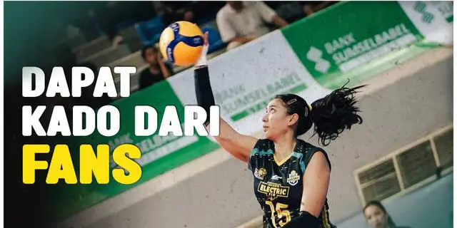 VIDEO: Kapten Jakarta Electric PLN, Yolla Yuliana Dapat Kado dari Penggemar di Hari Ulang Tahun