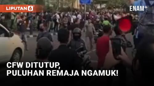VIDEO: Puluhan Muda-mudi Ngamuk di Lokasi Citayam Fashion Week