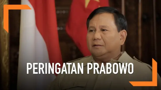 Calon Presiden nomor urut 2, Prabowo Subianto menjelaskan bahwa selama ini kritikannya terhadap pemerintah adalah peringatan akan potensi bahaya yang mungkin akan dihadapi bangsa Indonesia.