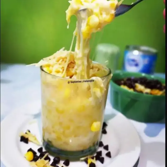 Jagung Mozarella dari bahan jaging keju