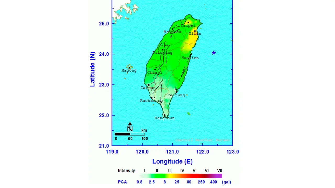 Gelombang 1 Meter  Muncul Usai Taiwan Gempa 6,6 SR