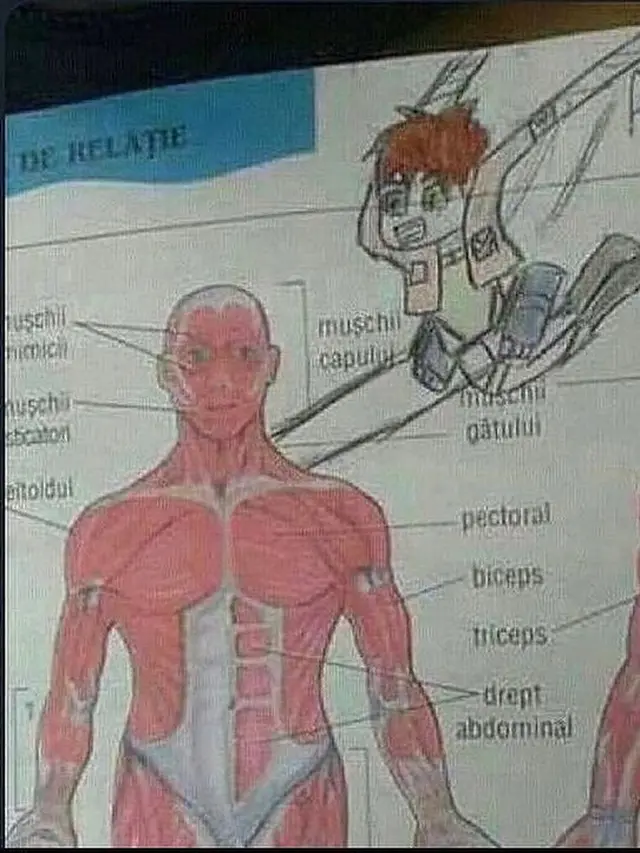 6 Coretan Absurd di Buku Pelajaran Terinspirasi Anime Ini Kocak