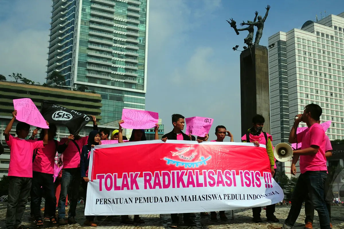 Teaterikal Menolak ISIS di Bundaran HI