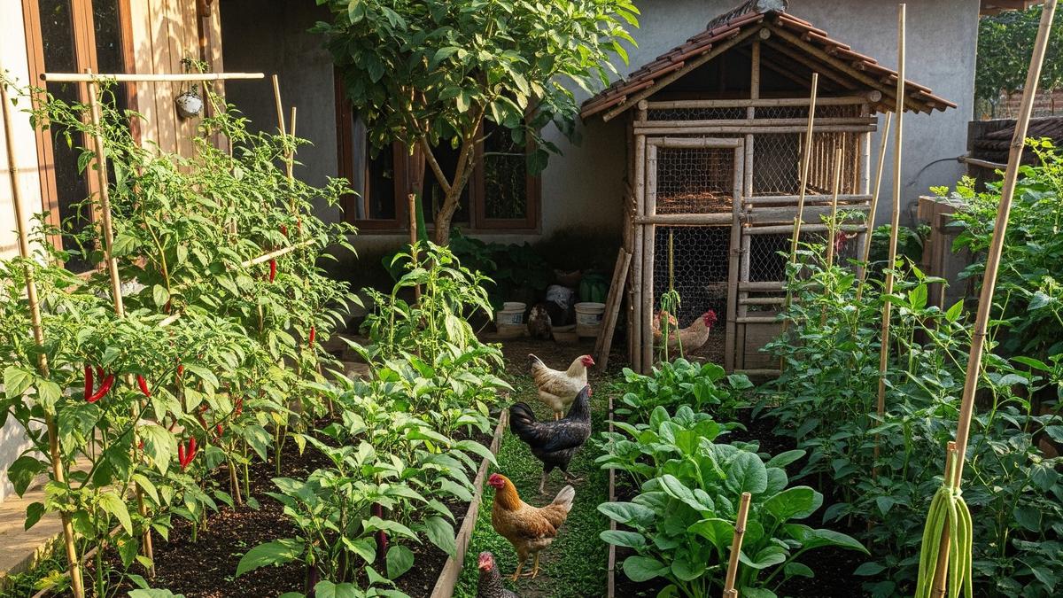 9 Tata Letak Halaman Produktif untuk Kebun dan Ternak agar Panen Sepanjang Tahun