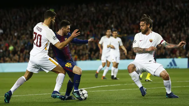 Liga Champions, Barcelona, AS Roma