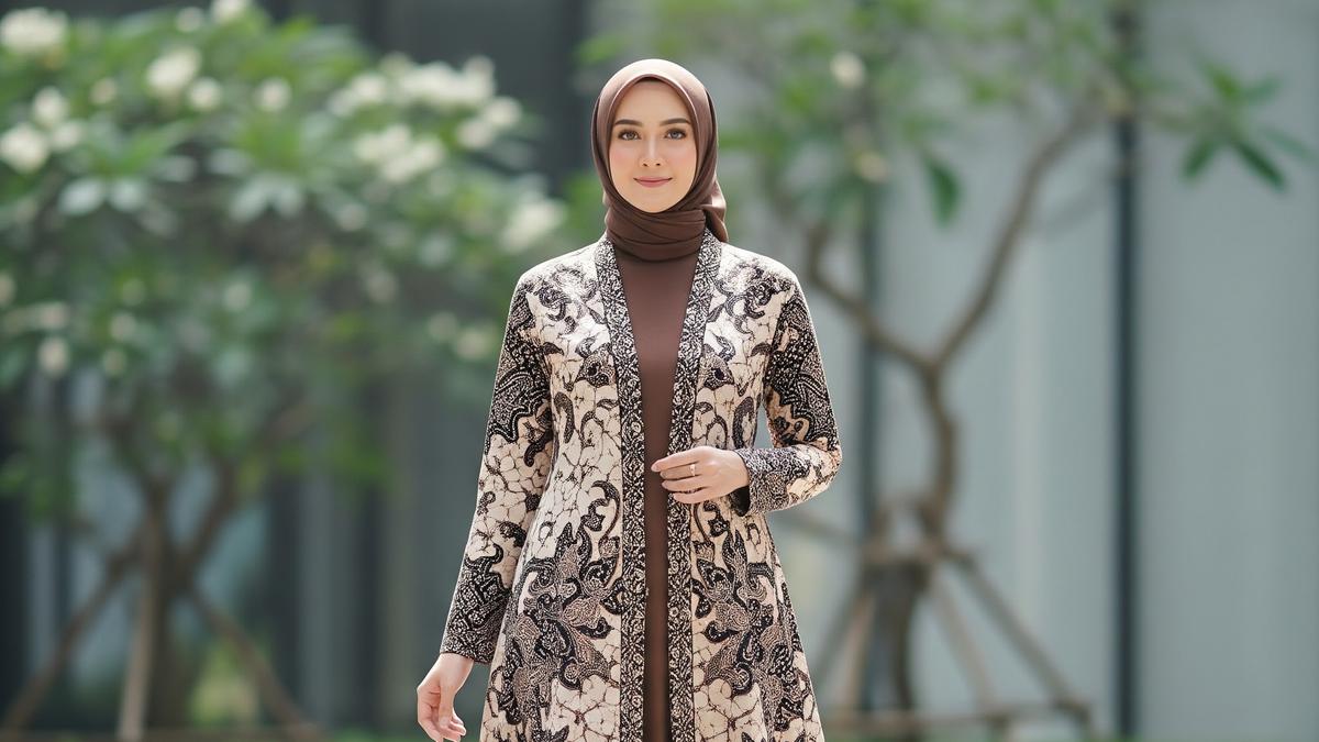 7 Model Gamis Batik Cardigan Terbaru untuk Tampil Modis, Wajib Dimiliki di 2025