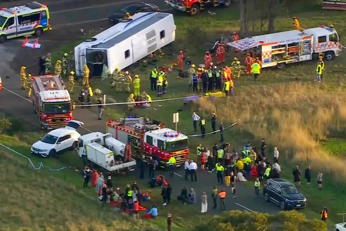 Kecelakaan Bus Berisi Anak SD di Melbourne