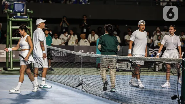 Dion / Enzy Menang Meyakinkan Lawan Gading / Wulan di Tiba Tiba Tenis