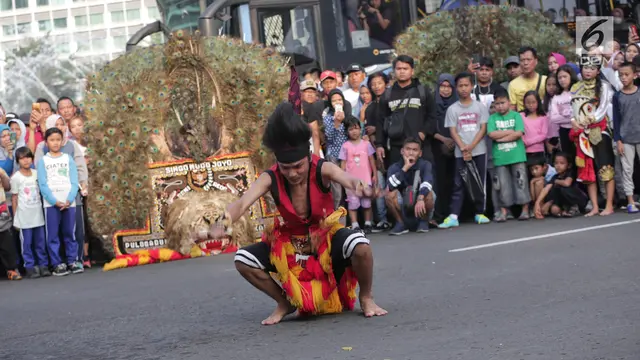 Reog Ponorogo di Car Free Day