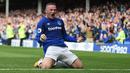 Wayne Rooney merupakan pemain yang memulai karier di Everton sebelum menjadi penyerang andalan Manchester United. Ia kembali ke skuat The Toffes setelah 13 musim bersama Setan Merah dan mampu mencetak gol di laga pertamanya kala menghadapi Stoke City. (Foto: AFP/Oli Scarff)