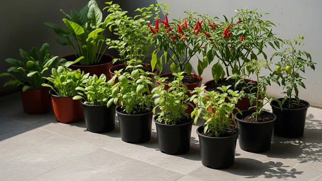 Kebun Mini dengan Pot Portable