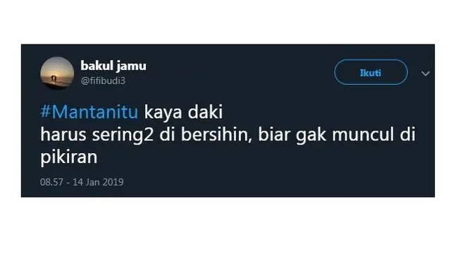 cuitan tentang mantan (foto: twitter/@fifibudi3)
