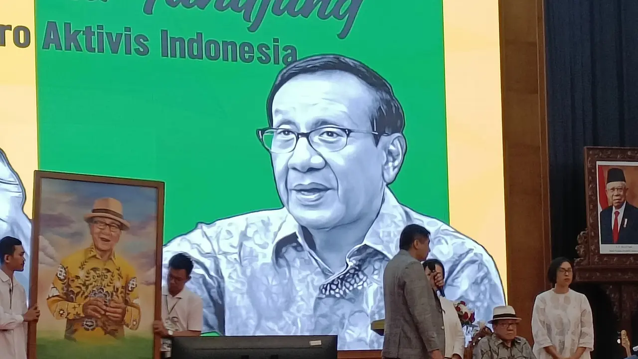 Acara "Tribute to Bang Akbar Tandjung Maestro Aktivis Indonesia" digelar di Gedung Nusantara IV DPR RI, Senayan Jakarta Pusat, Minggu (19/5/2024).