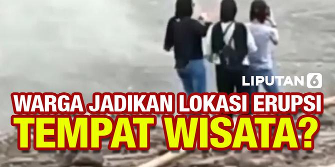 VIDEO: Viral, Warga Berbondong-Bondong Swafoto di Lokasi Erupsi Semeru