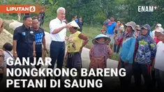 Ganjar Pranowo Panen Bawang Bareng Petani di Brebes