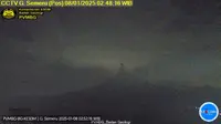Gunung Semeru masih terus meletus hingga Rabu dini hari (8/1/2025). (Liputan6.com/ Dok PVMBG)