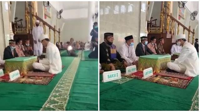 Sah, Ini 7 Momen Akad Nikah Aktor Evan Marvino dan Uffridatun Nitami