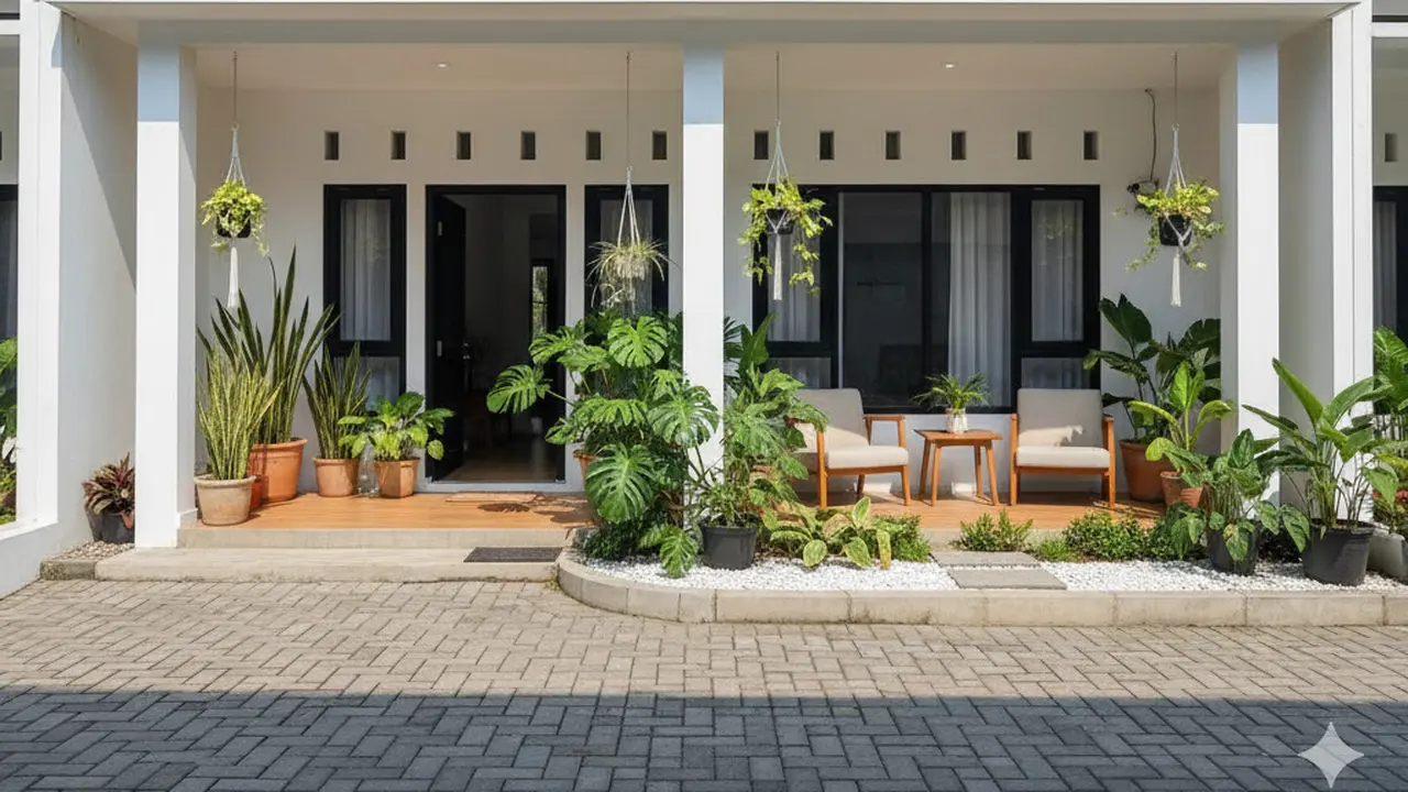 Inspirasi Desain Rumah Ukuran 45 di Lokasi Komplek Perumahan Sederhana. Gemini