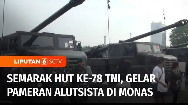 Tentara Nasional Indonesia, TNI memperingati ulang tahunnya yang ke-78, rangkaian acara peringatan HUT TNI berlangsung akhir September hingga 5 Oktober mendatang. Salah satu kemeriahan itu adalah pameran ratusan unit alutsista yang dikelola tiga matr...