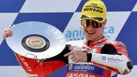 Juara dunia Moto3 2022, Izan Guevara. (Paul CROCK / AFP)