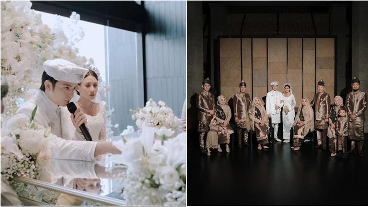 6 Potret Keluarga Angga Yunanda dan Shenina di Akad Nikah, Berbusana Cokelat Elegan
