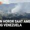 Warga Caracas mengenang momen-momen horor saat serangan udara Amerika Serikat menghantam Fort Tiuna, kompleks militer utama Venezuela di selatan ibu kota, Sabtu dini hari.