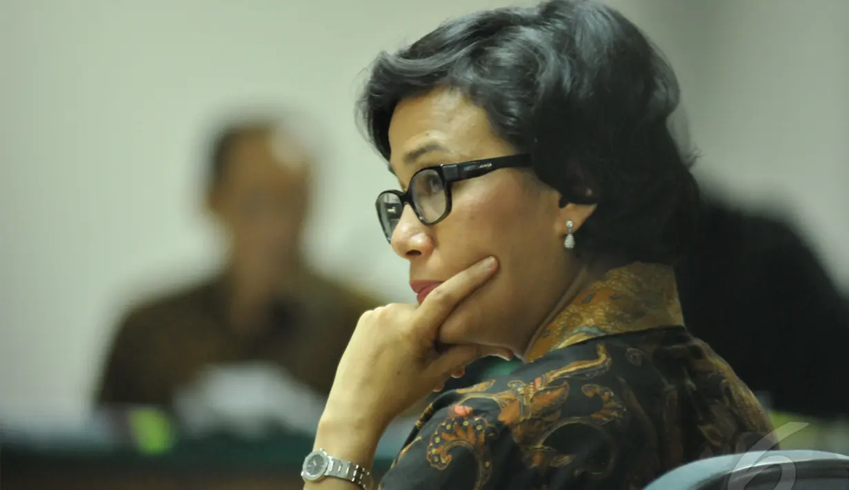 Mantan Menteri Keuangan Sri Mulyani bersaksi di Pengadilan Tipikor Jakarta, Jumat (2/5/2014) (Liputan6.com/Johan Tallo).