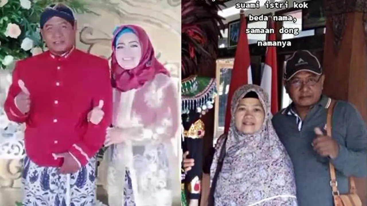 Viral Pasangan Suami Istri dengan Nama yang Mirip, Beda Satu Huruf