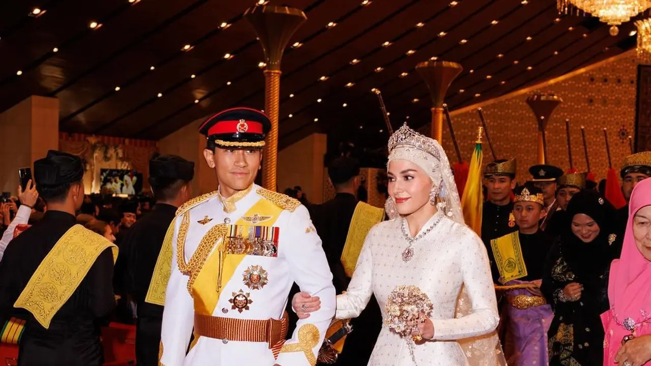 10 Potret Rangkaian Royal Wedding Pangeran Mateen dan Anisha Isa, Curi Perhatian
