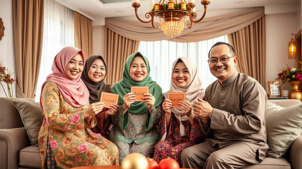 kartu ucapan lebaran pantun