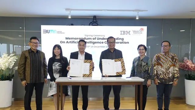 Telkom dan IBM Perkuat Kemitraan Strategis Kembangkan Layanan Artificial Intelligence di Indonesia