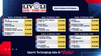 Jadwal dan Live Streaming Livoli Divisi Utama 2024: Putaran Satu di Vidio