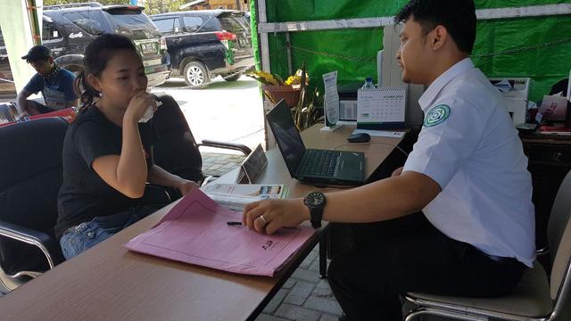BPJS Kesehatan Cabang Palu buka pelayanan di depan kantor untuk antisipasi gempa susulan (Foto: BPJS Kesehatan)