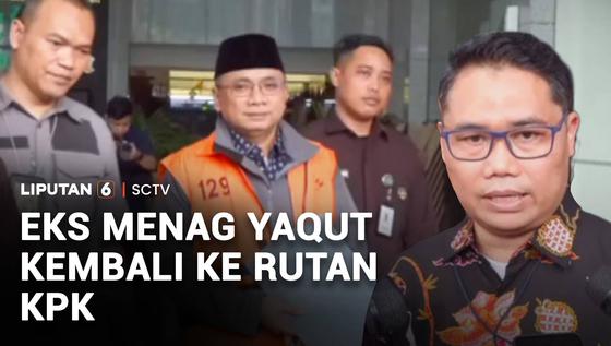 Eks Menag Yaqut kembali ke Rutan KPK